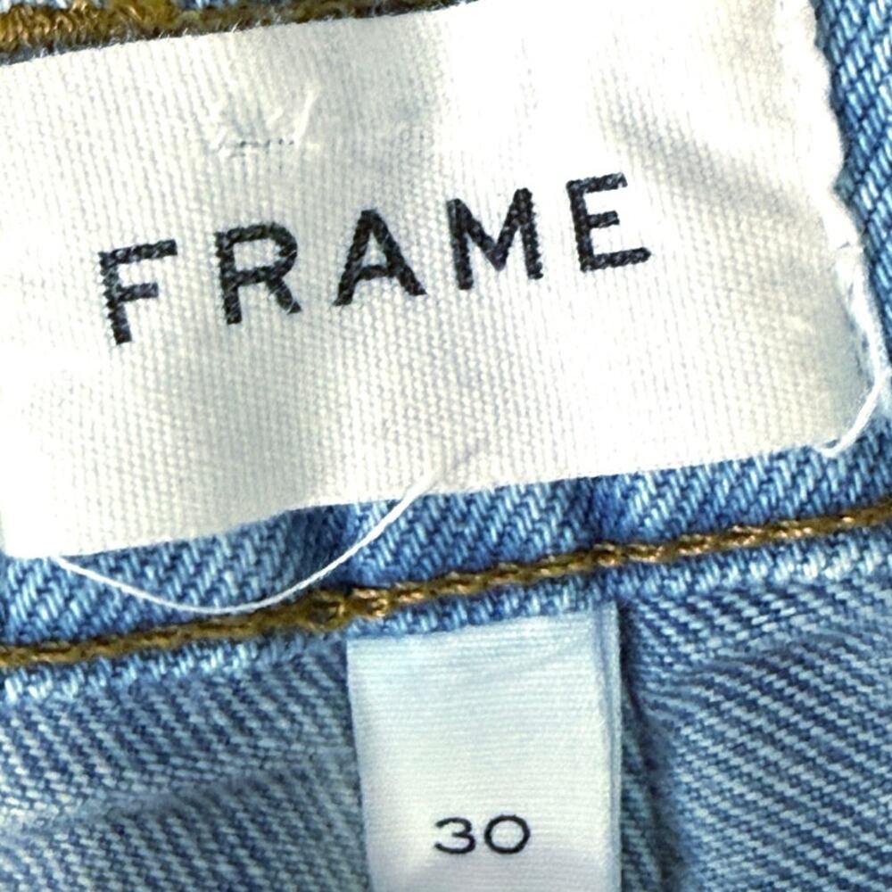 FRAME Le High N Tight Crop Mini Bootcut Jeans Sz 30 Ankle Capri Light Wash - Picture 6 of 8